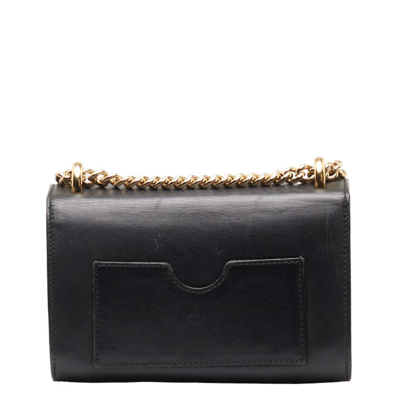Gucci Chain Shoulder Bag 409487 Black G Leather  Gucci