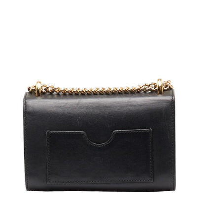 Gucci Chain Shoulder Bag 409487 Black G Leather  Gucci