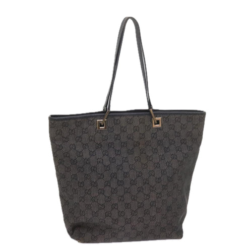 GUCCI GG Canvas Tote Bag Gray 31243  58485