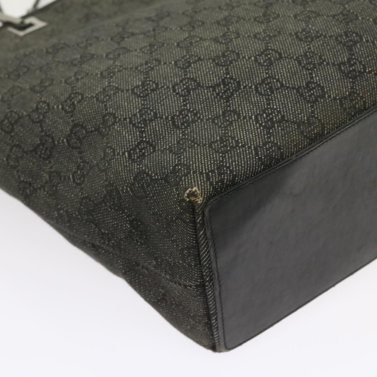 GUCCI GG Canvas Tote Bag Gray 31243  58485