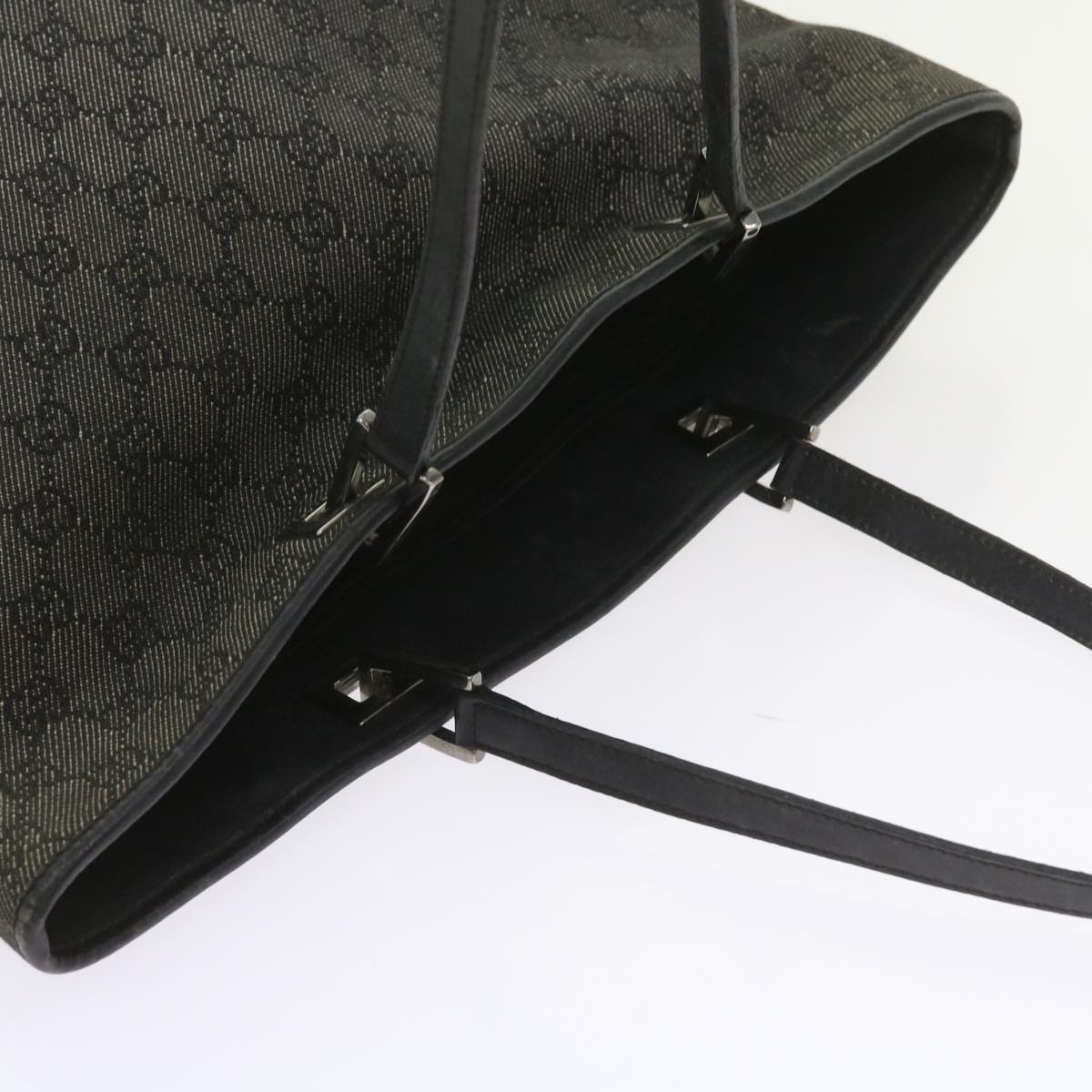 GUCCI GG Canvas Tote Bag Gray 31243  58485