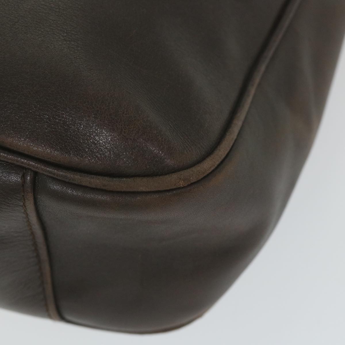 GUCCI Bamboo Shoulder Bag Leather 2way Brown 001 1638 2123  58573