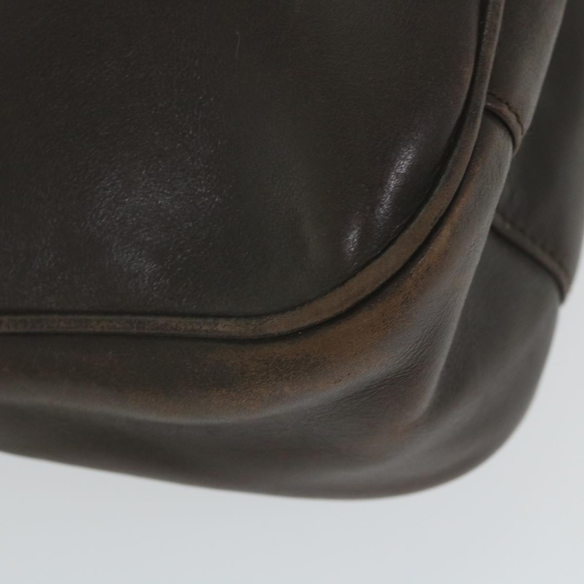 GUCCI Bamboo Shoulder Bag Leather 2way Brown 001 1638 2123  58573