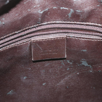 GUCCI Bamboo Shoulder Bag Leather 2way Brown 001 1638 2123  58573