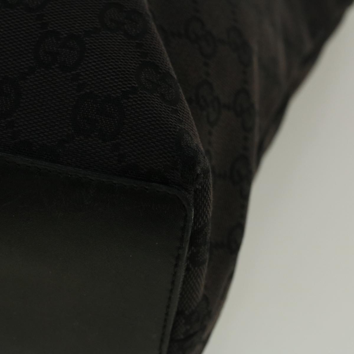 GUCCI GG Canvas Tote Bag Black 002 1098 3444  58793