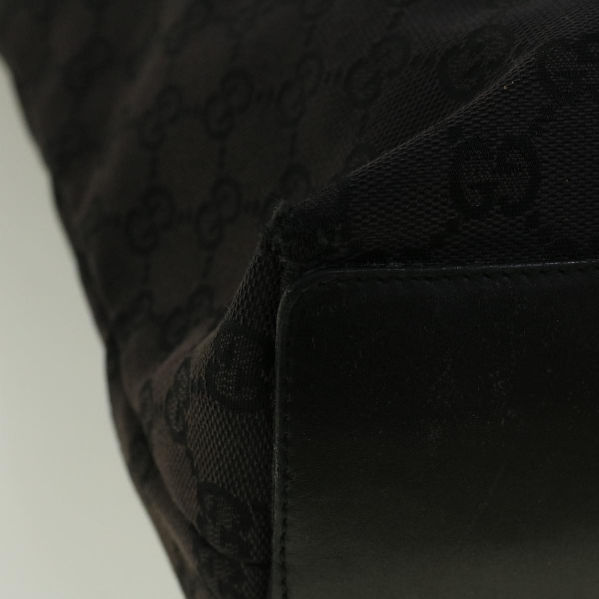 GUCCI GG Canvas Tote Bag Black 002 1098 3444  58793