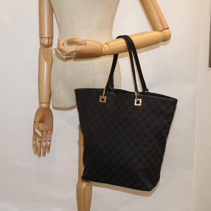 GUCCI GG Canvas Tote Bag Black 002 1098 3444  58793