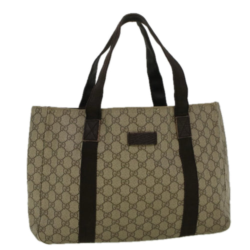 GUCCI GG Canvas Tote Bag Coated Canvas Beige 141624  58802