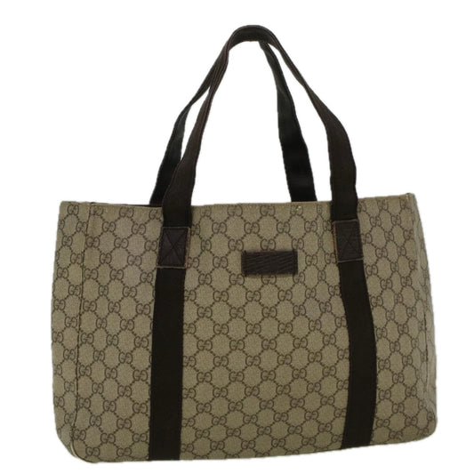 GUCCI GG Canvas Tote Bag Coated Canvas Beige 141624  58802