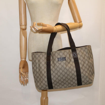 GUCCI GG Canvas Tote Bag Coated Canvas Beige 141624  58802