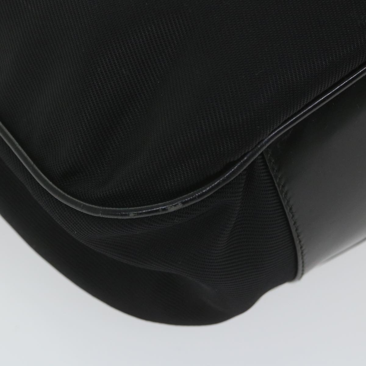 GUCCI Bamboo Shoulder Bag Nylon 2way Black 001 1998 1577 5  58813