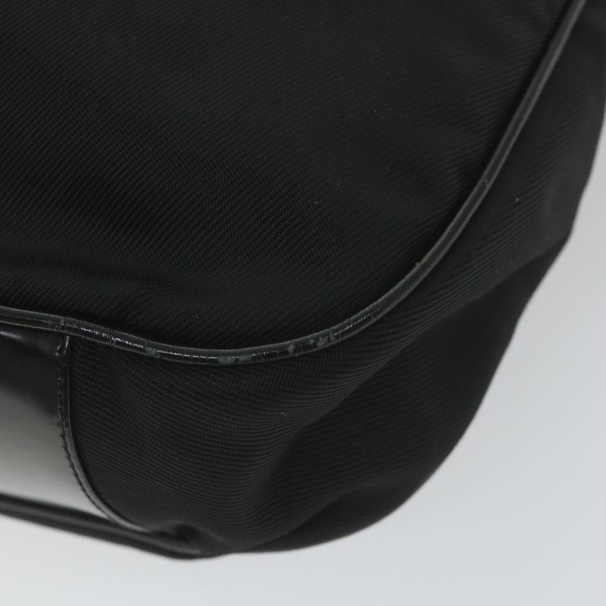 GUCCI Bamboo Shoulder Bag Nylon 2way Black 001 1998 1577 5  58813