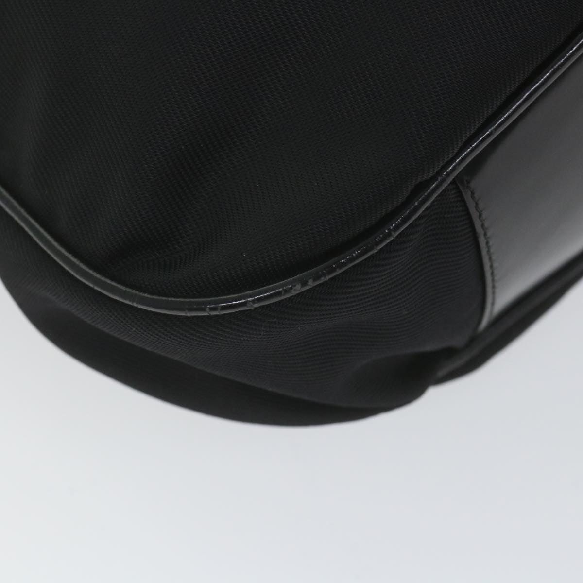 GUCCI Bamboo Shoulder Bag Nylon 2way Black 001 1998 1577 5  58813