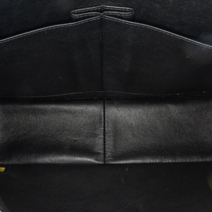 Black Chanel Jumbo Classic Patent Double Flap Shoulder Bag