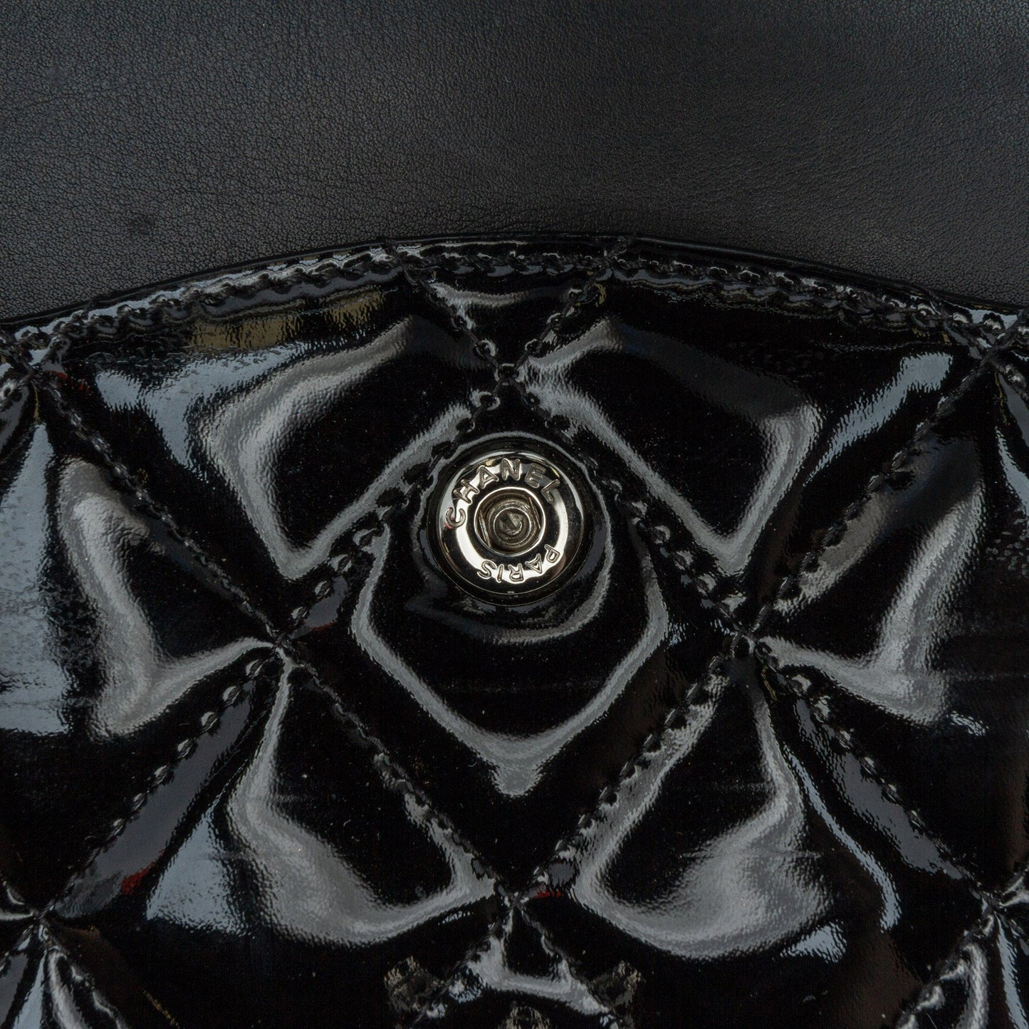 Black Chanel Jumbo Classic Patent Double Flap Shoulder Bag