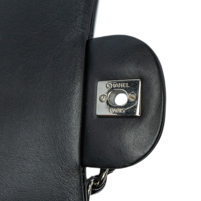 Black Chanel Jumbo Classic Patent Double Flap Shoulder Bag
