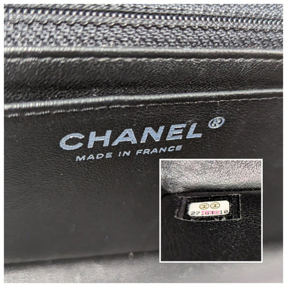 Chanel 2019 Black Lambskin Quilted Mini Rectangular Flap