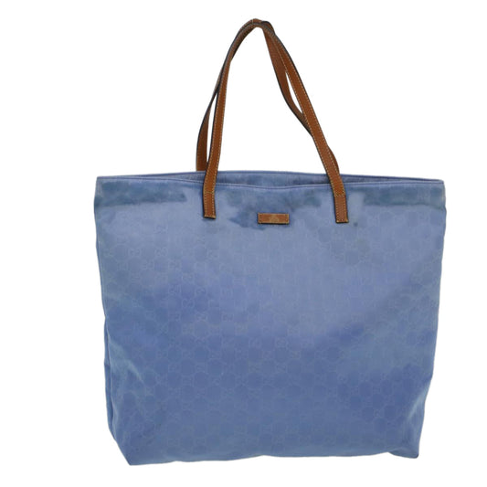 GUCCI GG Canvas Tote Bag Blue 295252  59064