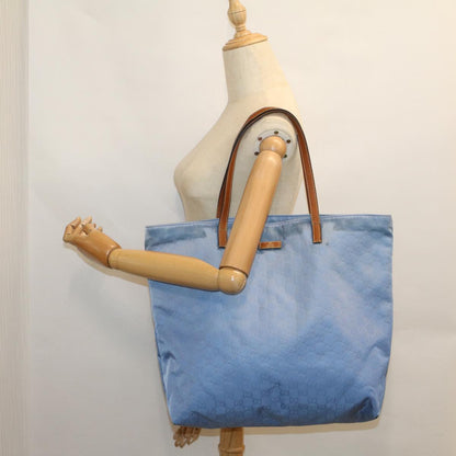 GUCCI GG Canvas Tote Bag Blue 295252  59064