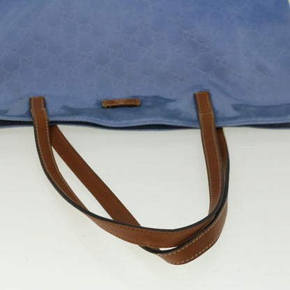 GUCCI GG Canvas Tote Bag Blue 295252  59064
