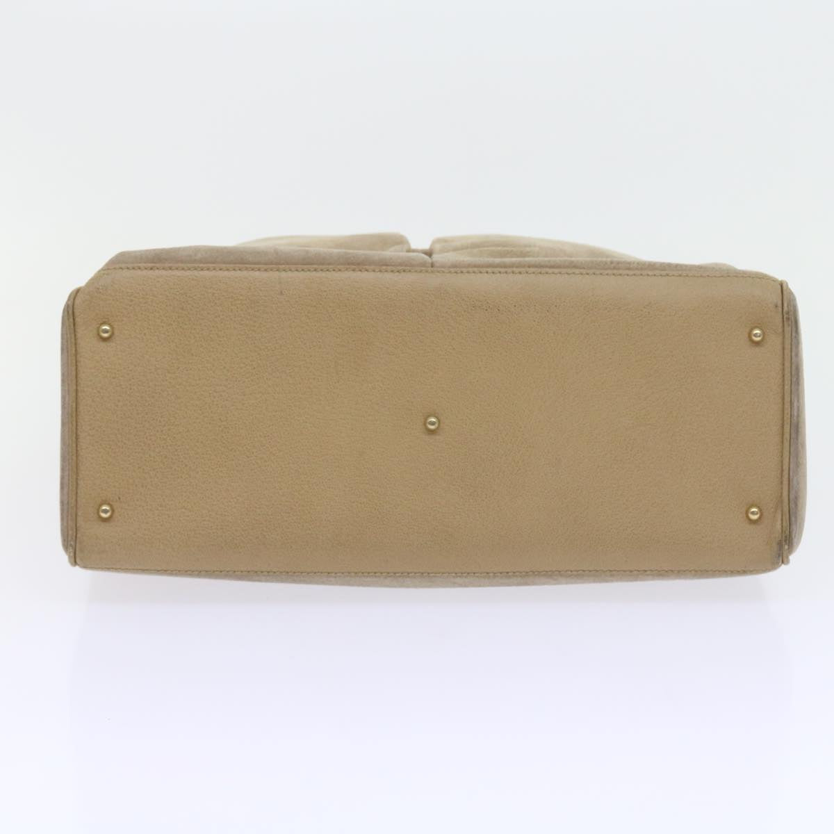 GUCCI Bamboo Shoulder Bag Suede 2way Beige 002 123 0322  59066