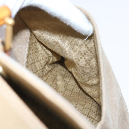GUCCI Bamboo Shoulder Bag Suede 2way Beige 002 123 0322  59066