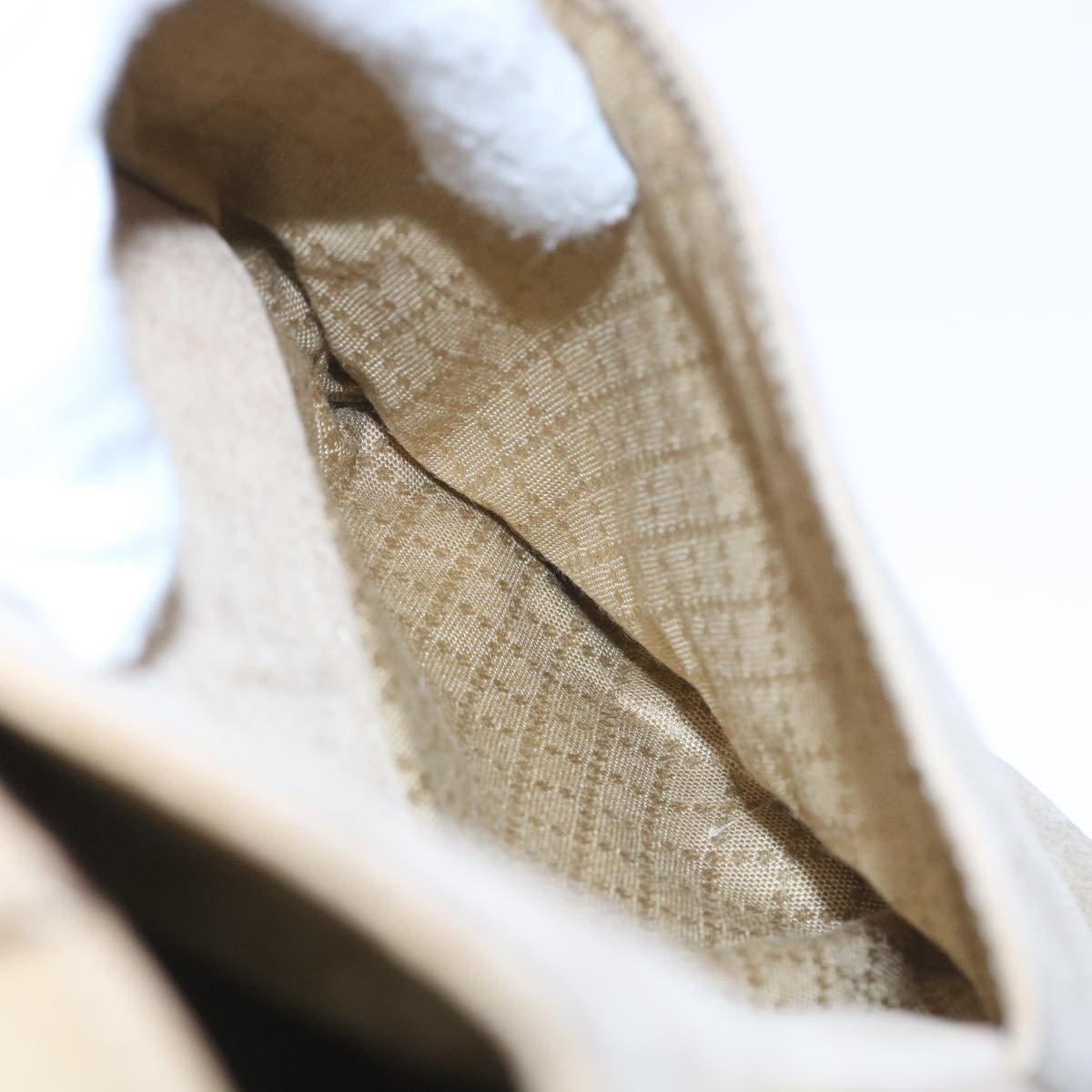 GUCCI Bamboo Shoulder Bag Suede 2way Beige 002 123 0322  59066