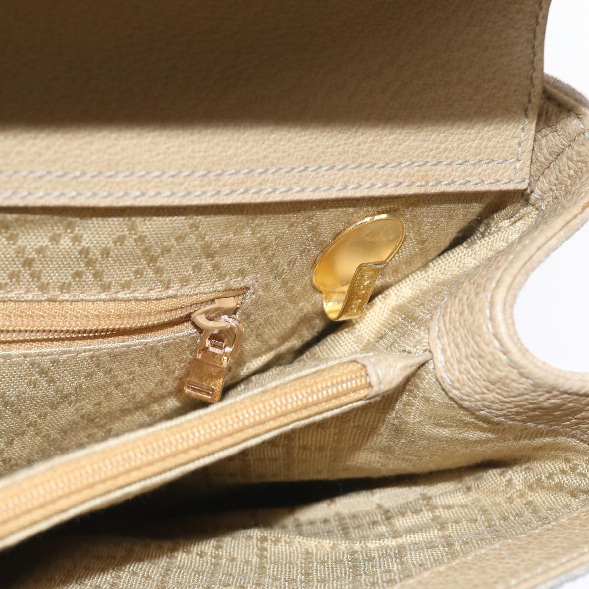 GUCCI Bamboo Shoulder Bag Suede 2way Beige 002 123 0322  59066