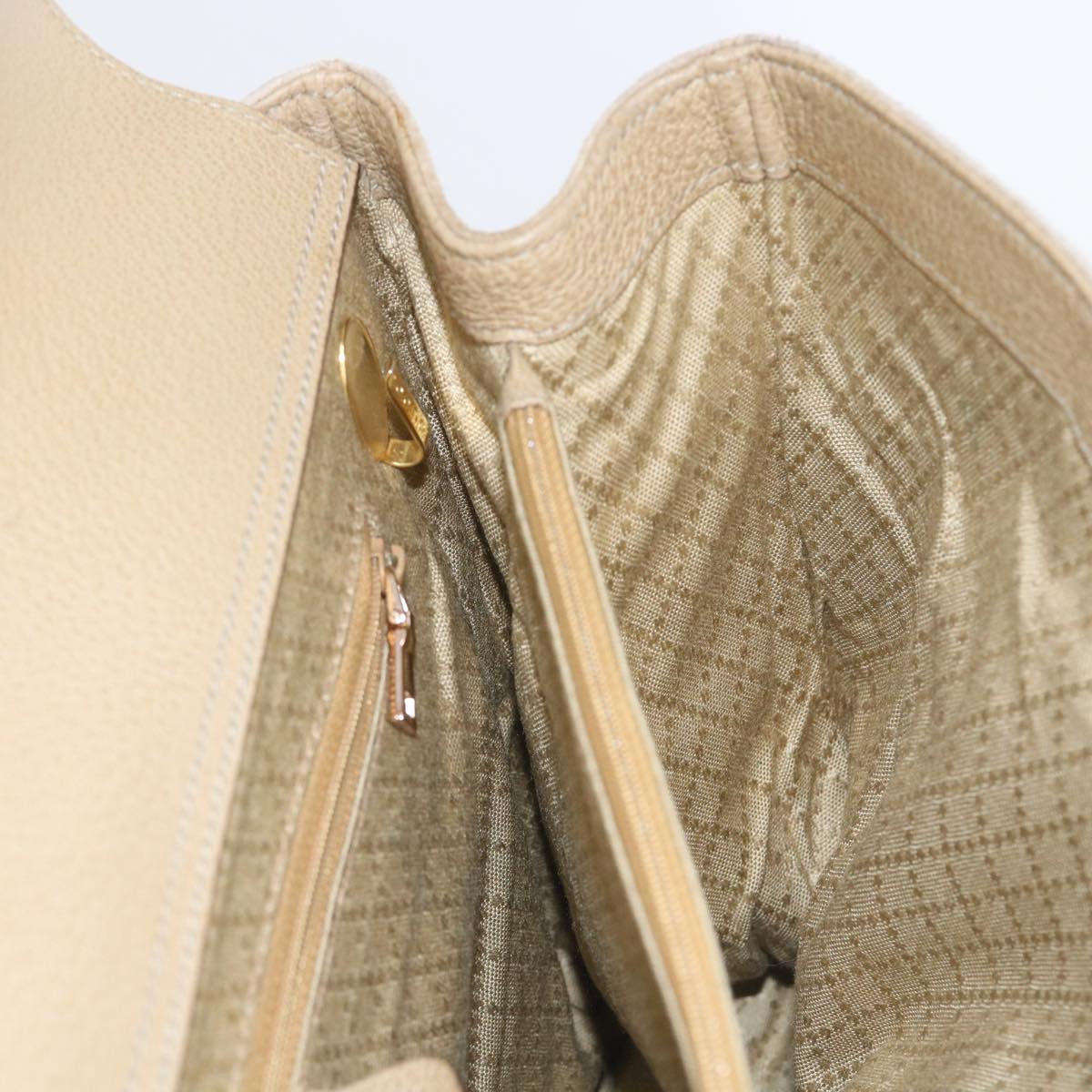 GUCCI Bamboo Shoulder Bag Suede 2way Beige 002 123 0322  59066