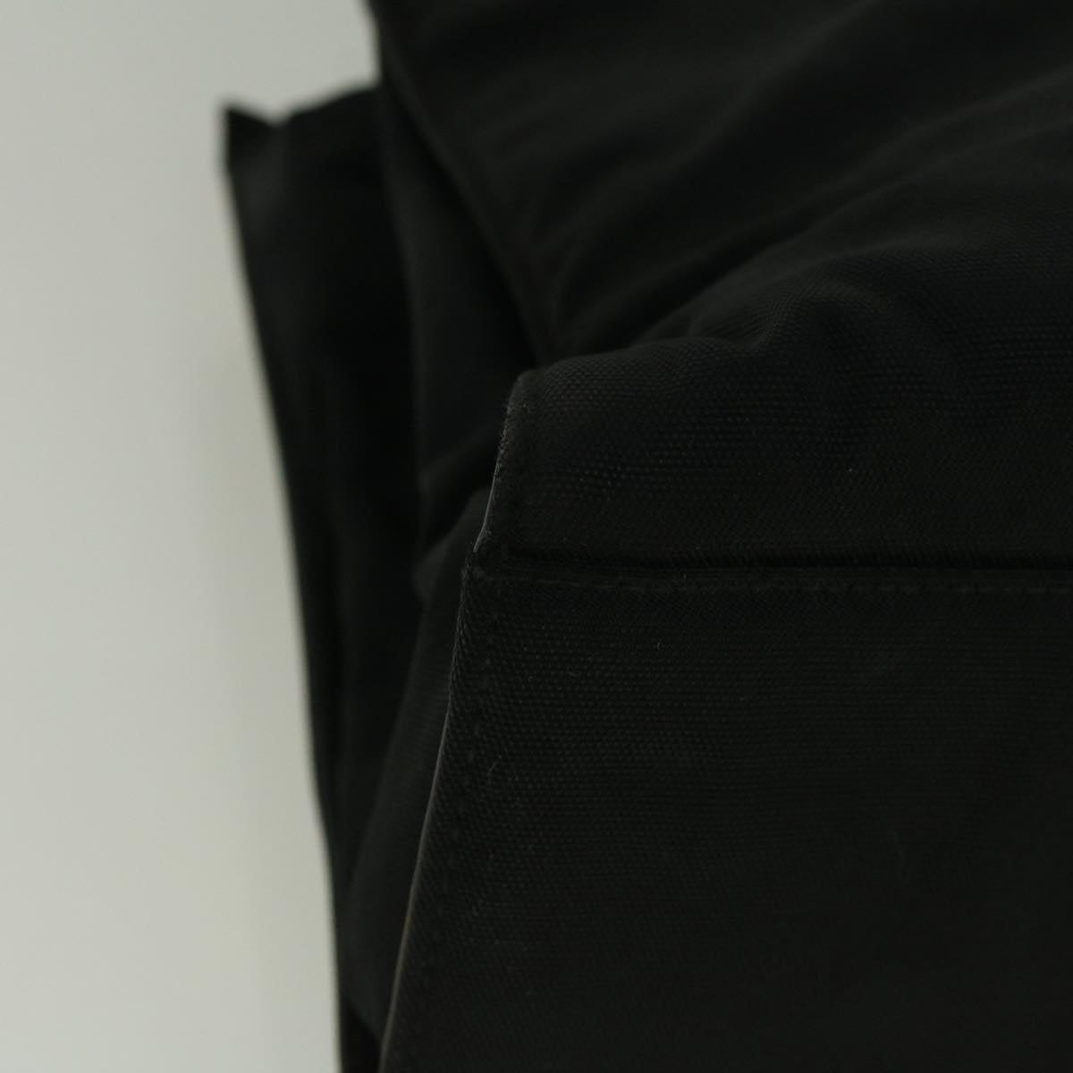 GUCCI Bamboo Hand Bag Nylon Black  59240