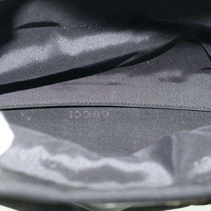 GUCCI Bamboo Hand Bag Nylon Black  59240