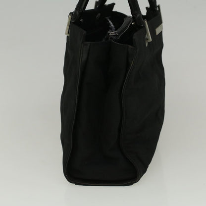 GUCCI Bamboo Hand Bag Nylon Black  59240