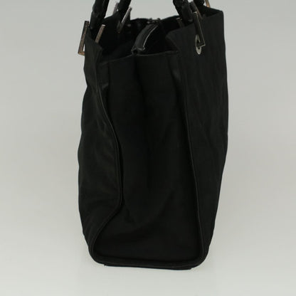 GUCCI Bamboo Hand Bag Nylon Black  59240