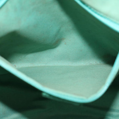 GUCCI GG Canvas Tote Bag Beige Turquoise Blue 113017  59245
