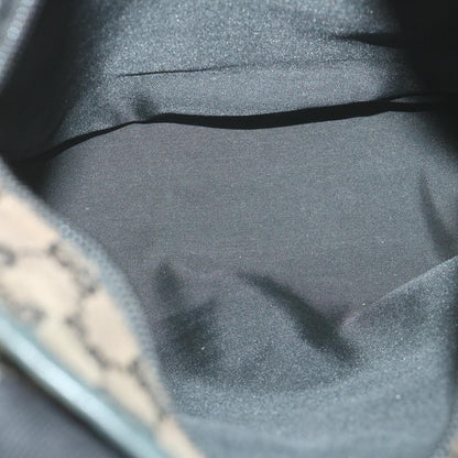 GUCCI GG Canvas Tote Bag Black Brown 019 0402 3754  59460