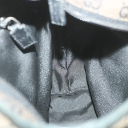 GUCCI GG Canvas Tote Bag Black Brown 019 0402 3754  59460