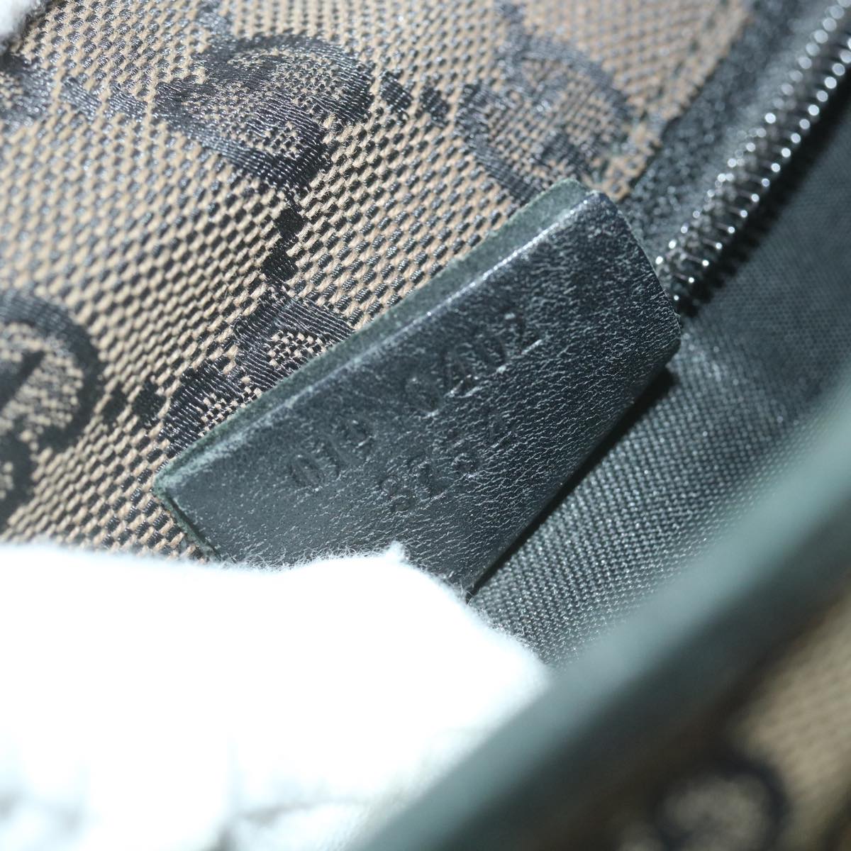 GUCCI GG Canvas Tote Bag Black Brown 019 0402 3754  59460