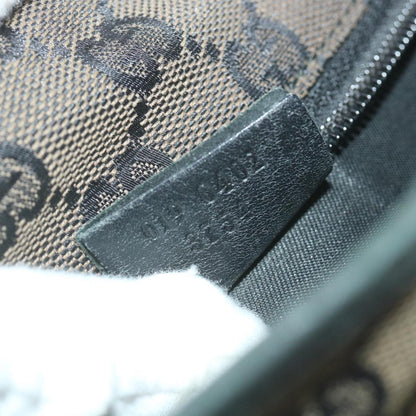 GUCCI GG Canvas Tote Bag Black Brown 019 0402 3754  59460