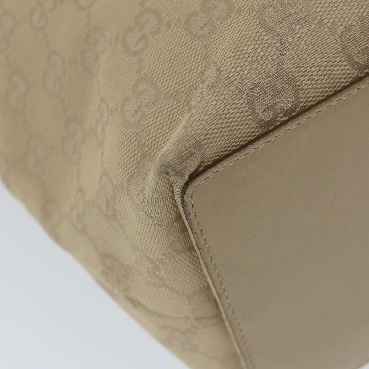 GUCCI GG Canvas Tote Bag Beige 31243  59464