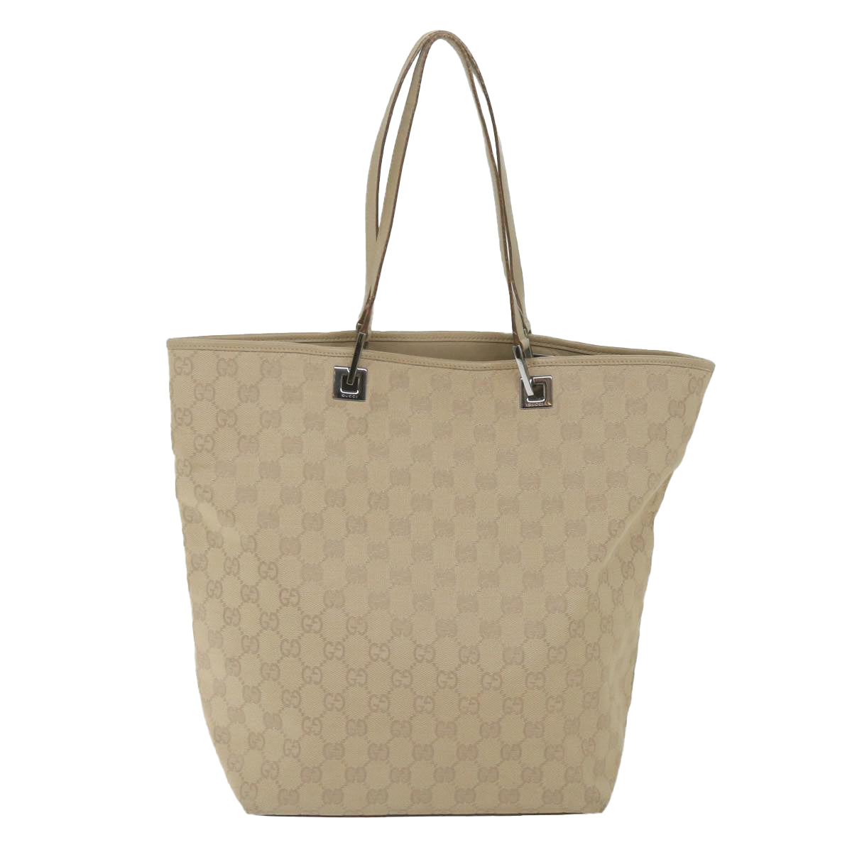GUCCI GG Canvas Tote Bag Beige 31243  59464
