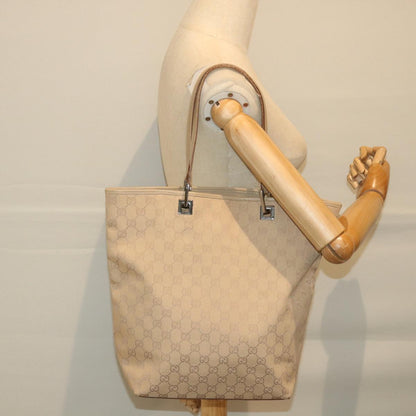GUCCI GG Canvas Tote Bag Beige 31243  59464