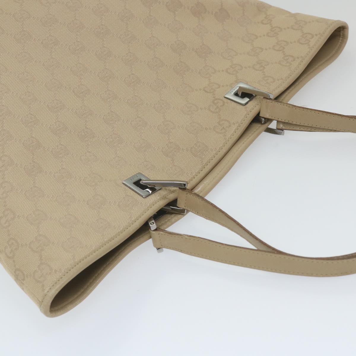 GUCCI GG Canvas Tote Bag Beige 31243  59464