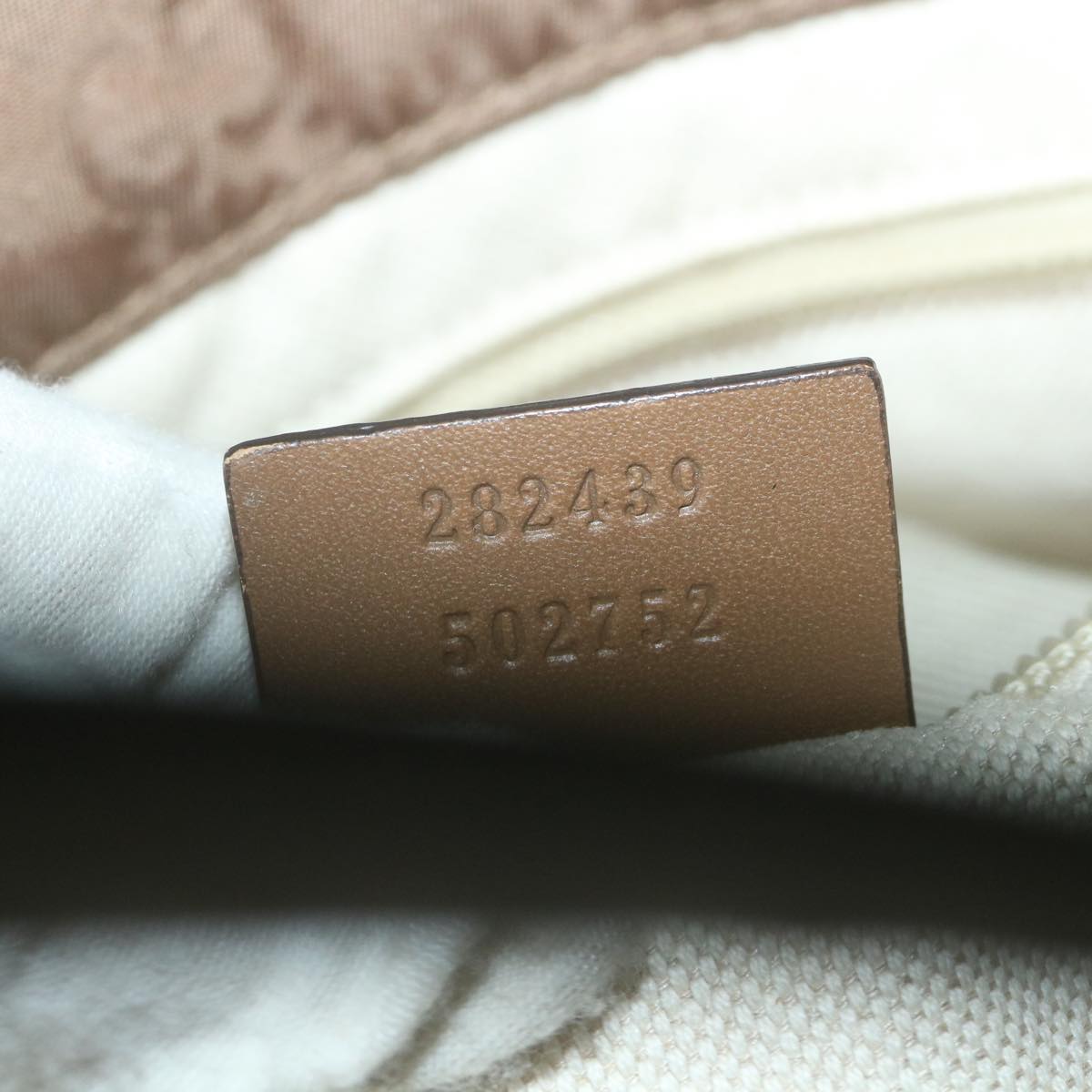 GUCCI GG Canvas Tote Bag Brown 282439  59465