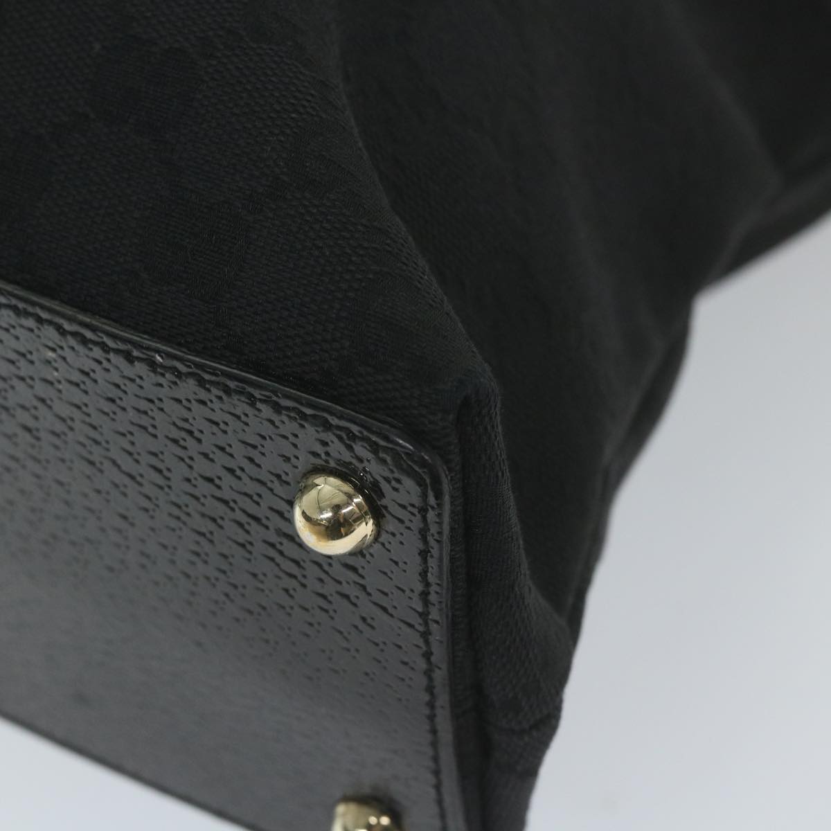 GUCCI GG Canvas Tote Bag Black 120837  59482