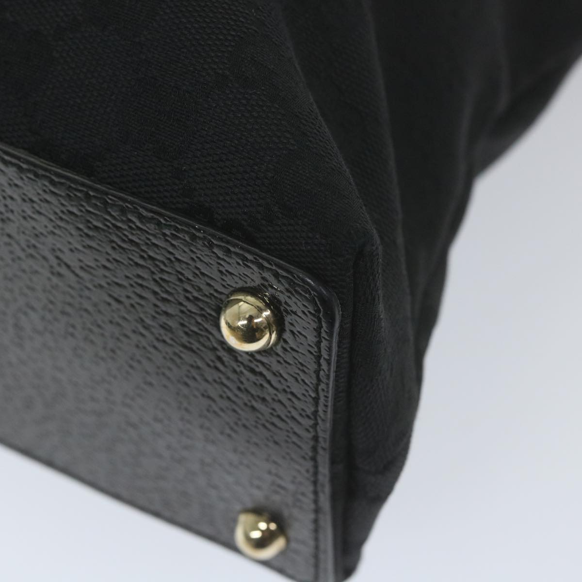GUCCI GG Canvas Tote Bag Black 120837  59482
