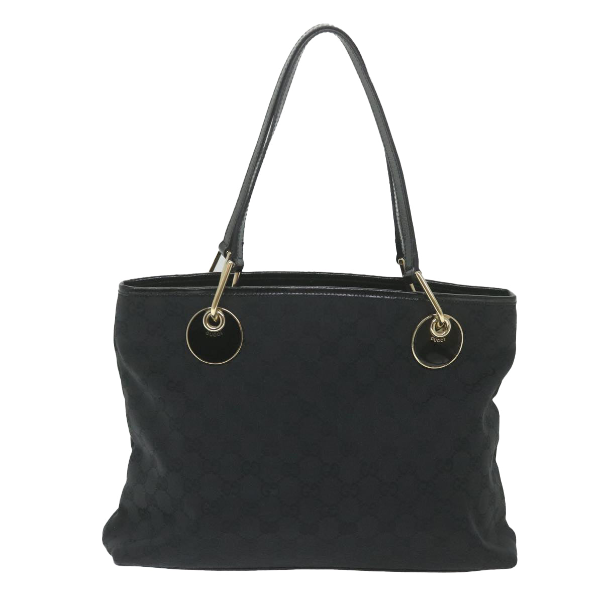 GUCCI GG Canvas Tote Bag Black 120837  59482