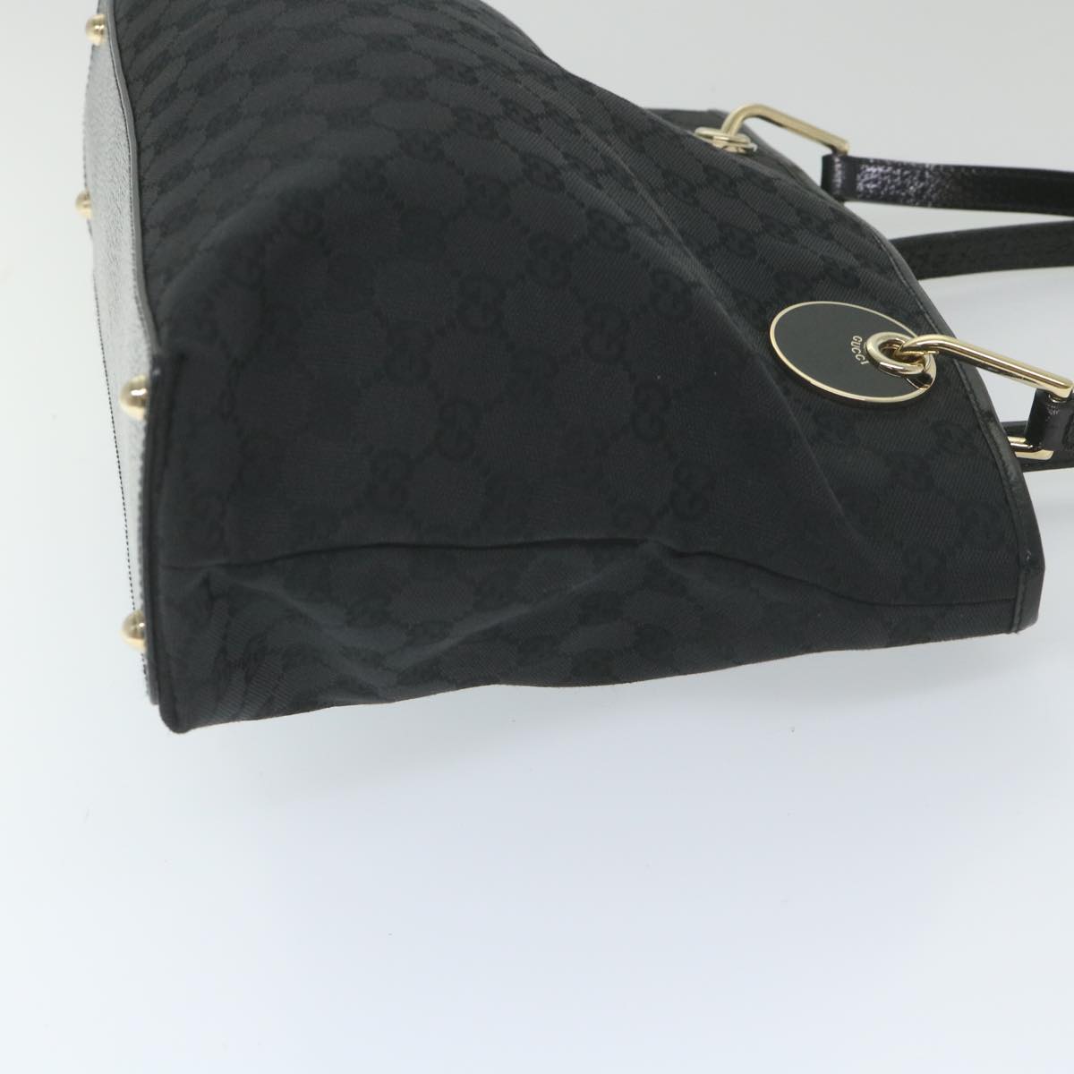 GUCCI GG Canvas Tote Bag Black 120837  59482