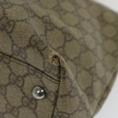 GUCCI GG Supreme Tote Bag PVC Leather Beige 114595  59553