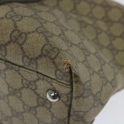 GUCCI GG Supreme Tote Bag PVC Leather Beige 114595  59553