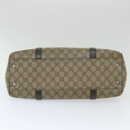 GUCCI GG Supreme Tote Bag PVC Leather Beige 114595  59553